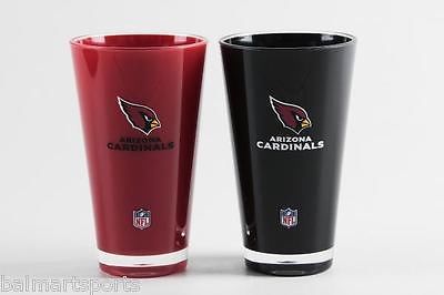 Arizona Cardinals 2 Pack Acrylic Tumblers Set "On Field Colors" NFL Licensed