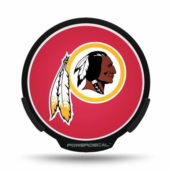 Washington Redskins LED Window Decal Light Up Logo Powerdecal NFL