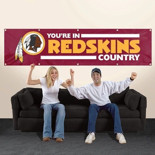 Washington Redskins 2' x 8' Wall Banner Flag NFL Licensed