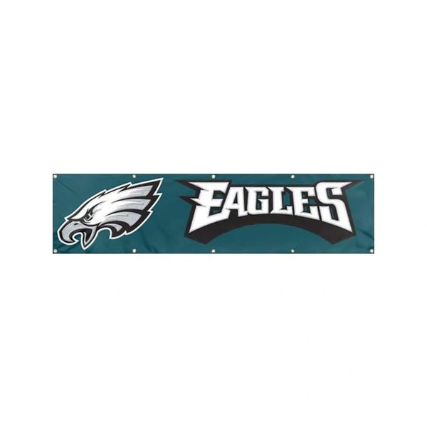 Philadelphia Eagles 2' x 8' Wall Banner Flag NFL Licensed