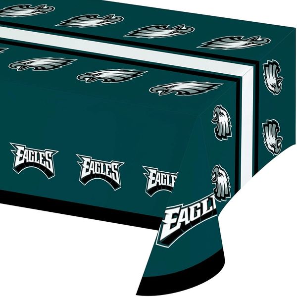 Philadelphia Eagles Plastic Table Cover 54" x 102"