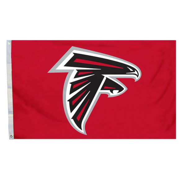 Atlanta Falcons Team Helmet Banner Flag 3'x5' NFL Licensed