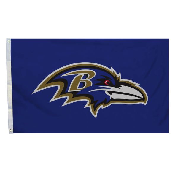 Baltimore Ravens Team Logo Banner Flag 3'x5' NFL Licensed