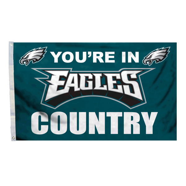 Philadelphia Eagles You're In Country Banner Flag 3' x 5' NFL Licensed