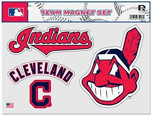 Cleveland Indians Chief Wahoo Team Magnet Set
