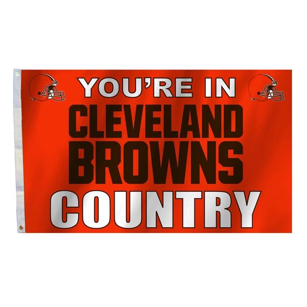 Cleveland Browns You're In Country Banner Flag 3' x 5' NFL Licensed