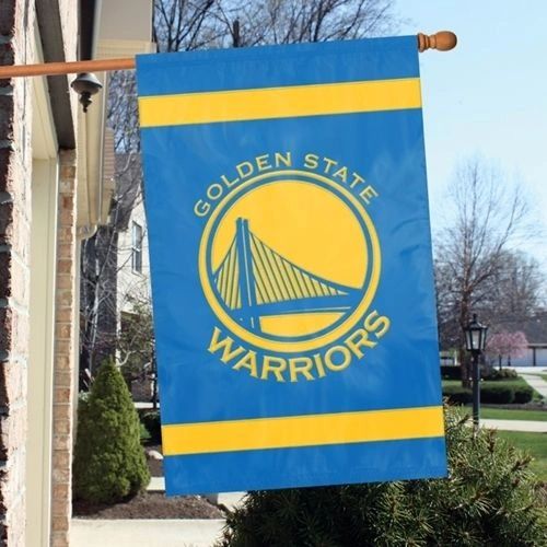 Golden State Warriors 2 Sided Embroidered Vertical House - Wall Flag