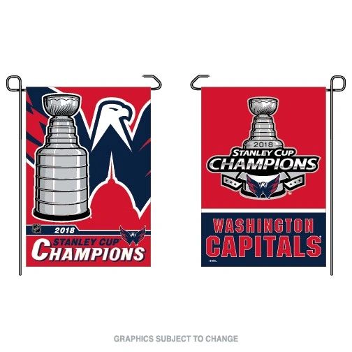 Washington Capitals 2018 Stanley Cups Champions 2 Sided Garden Flag