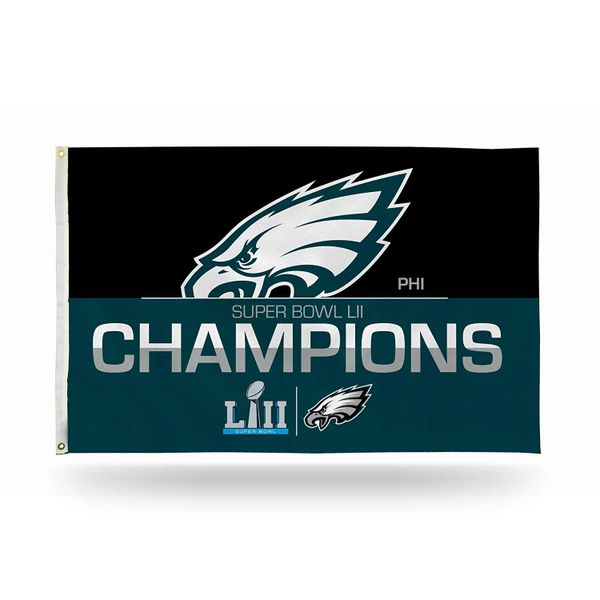 Philadelphia Eagles Super Bowl Champions 3'x5' Wall Banner Flag