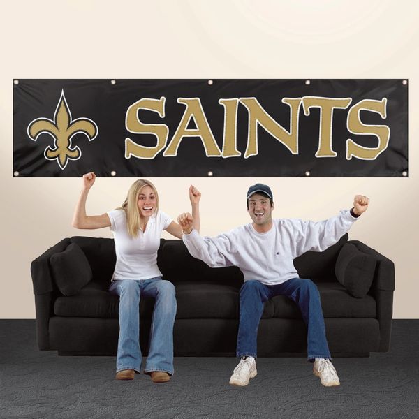 New Orleans Saints 2' x 8' Wall Banner Flag NFL Licensed