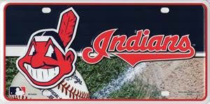 Cleveland Indians Metal License Plate Tag MLB Licensed