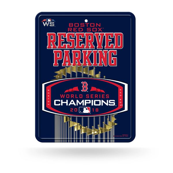 Boston Red Sox 2018 World Series Champions Reserved Parking Sign MLB Licensed