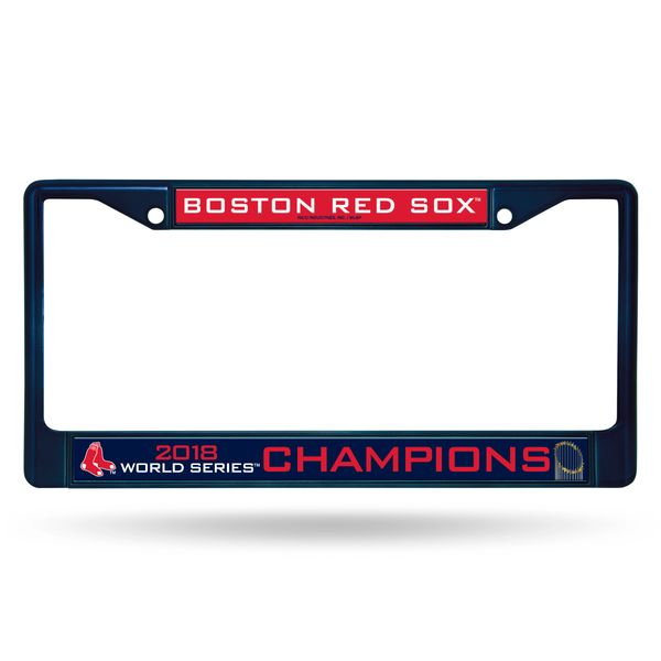 Boston Red Sox World Series Champions Color Chrome License Plate Frame (Blue) MLB