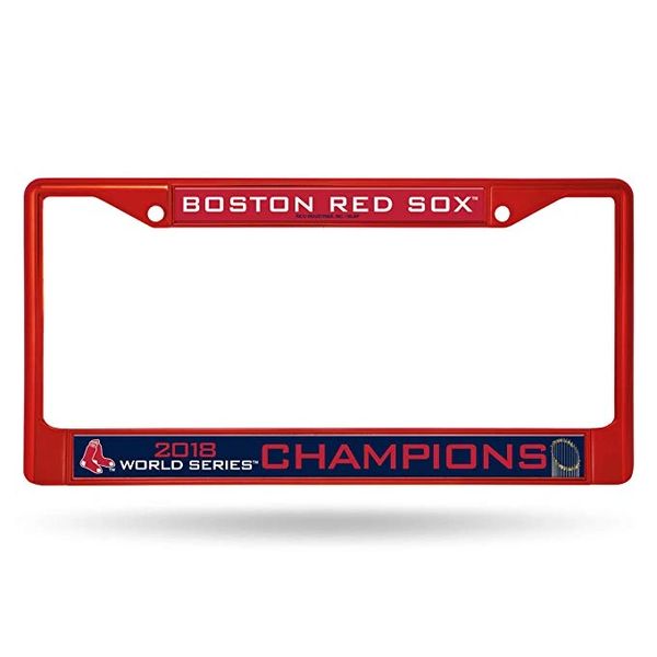 Boston Red Sox World Series Champions Color Chrome License Plate Frame (Red) MLB