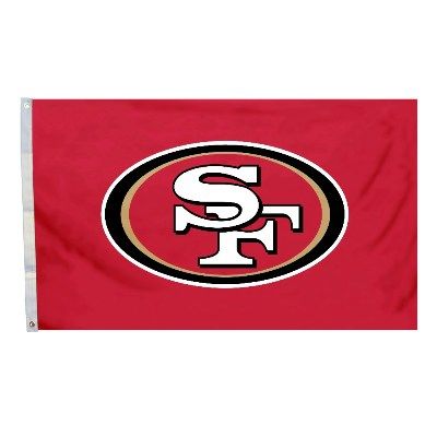 San Francisco 49ers Team Logo Banner Flag 3' x 5' NFL Licensed