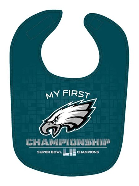 Philadelphia Eagles Super Bowl LII Champions Baby Bib NFL Licensed