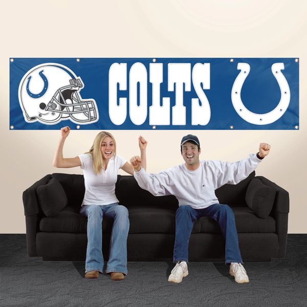 Indianapolis Colts 2' x 8' Wall Banner Flag NFL Licensed