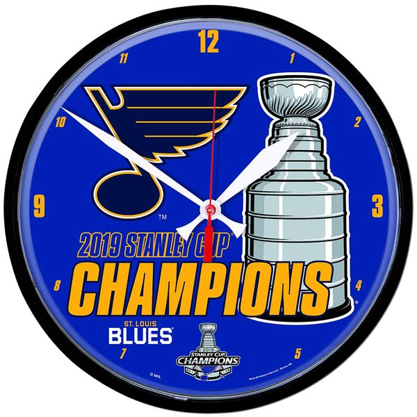 St. Louis Blues 2019 Stanley Cup Champions Wall Clock NHL Licensed