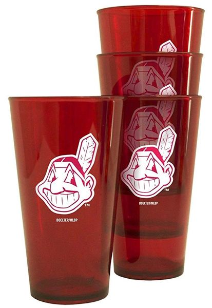 MLB Cleveland Indians WAHOO Acrylic Tailgate Party Tumbler Cups