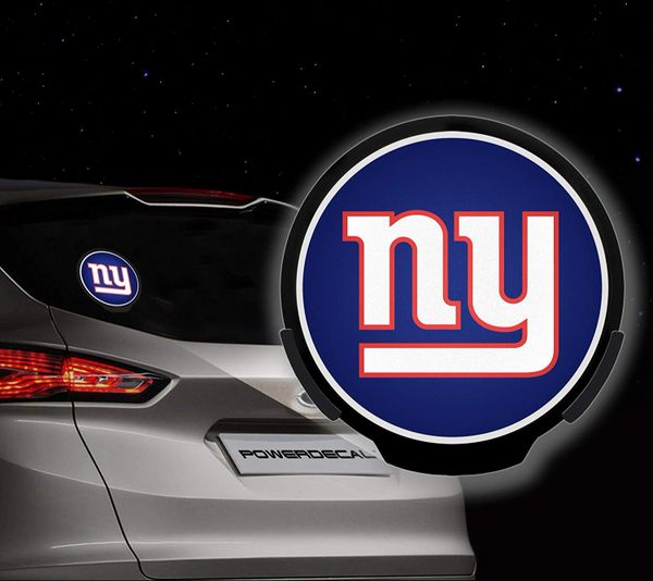 New York Giants LED Window Decal Light Up Logo Powerdecal NFL