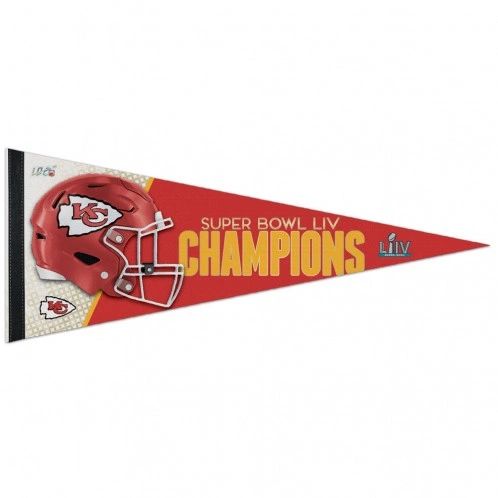 Kansas City Chiefs Super Bowl LIV 54 Champions Rollable Premium Pennant