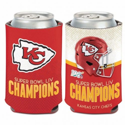 Kansas City Chiefs Super Bowl 54 Champions (2) Can Coolers Koozies