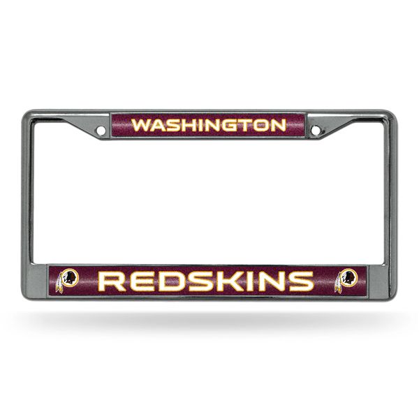 Washington Redskins Chrome Bling License Plate Frame NFL