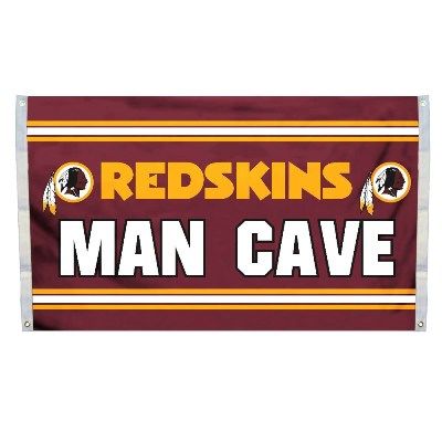 Washington Redskins "Man Cave" 3' x 5' Banner Flag NFL Licensed