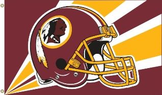 Washington Redskins Team Helmet Banner Flag 3'x5' NFL Licensed