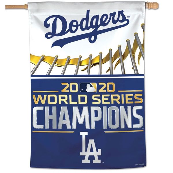 Los Angeles Dodgers 2020 World Series Champions Vertical Flag 28" x 40"