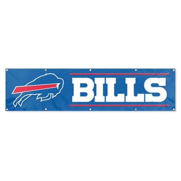 Buffalo Bills 2' x 8' Wall Banner Flag NFL Licensed