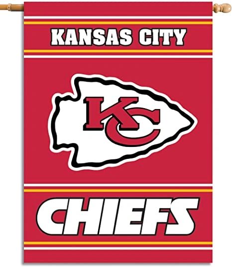 Kansas City Chiefs 2 Sided Vertical House - Wall Flag