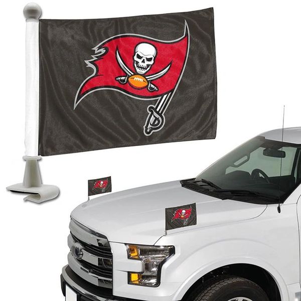 Tampa Bay Buccaneers Team Logo Ambassador Car Flag Set NFL