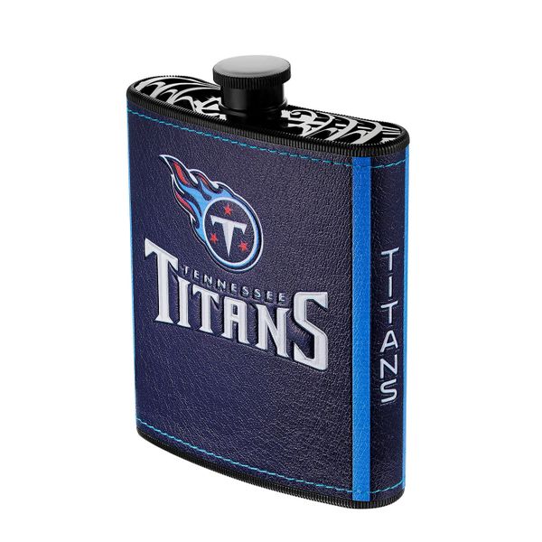 Tennessee Titans NFL Plastic Hip Flask w/ Team Colors and Logo
