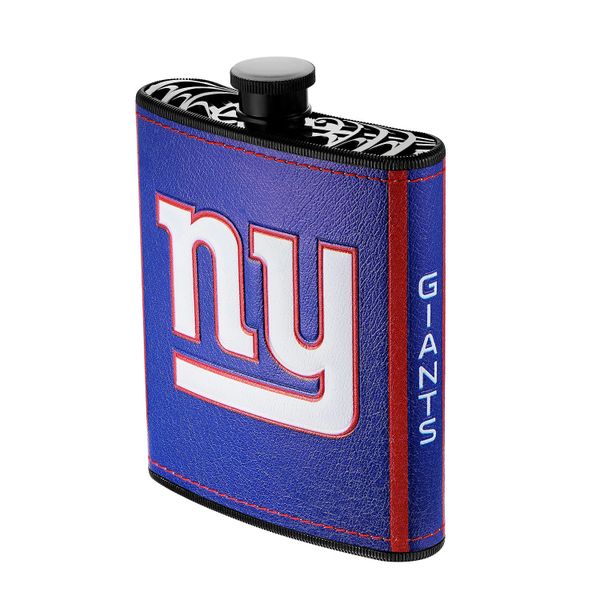 New York Giants NFL Plastic Hip Flask w/ Team Colors and Logo