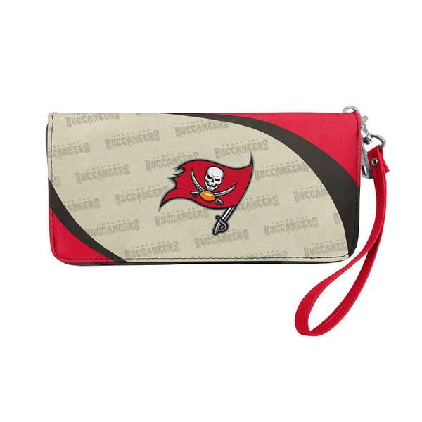 Tampa Bay Buccaneers Team Logo Women's Curve Zip Organizer Wristlet Wallet NFL