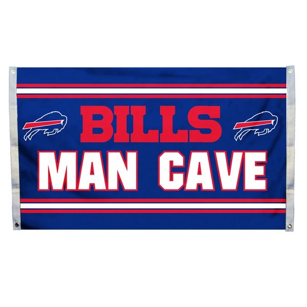 Buffalo Bills "Man Cave" 3' x 5' Banner Flag NFL Licensed