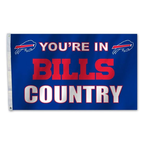 Buffalo Bills You're In Country Banner Flag 3' x 5' NFL Licensed