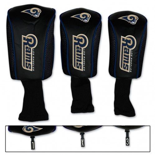 Los Angeles Rams Golf Club Covers 3 pack NFL Licensed