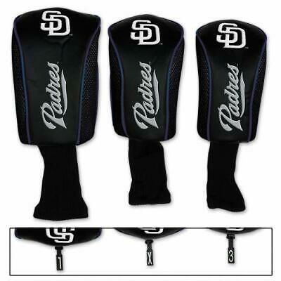 San Diego Padres Golf Club Covers Headcovers 3 pack MLB Licensed