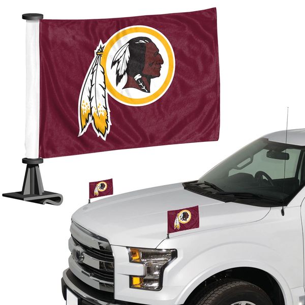 Washington Redskins Team Logo Ambassador Car Flag Set NFL