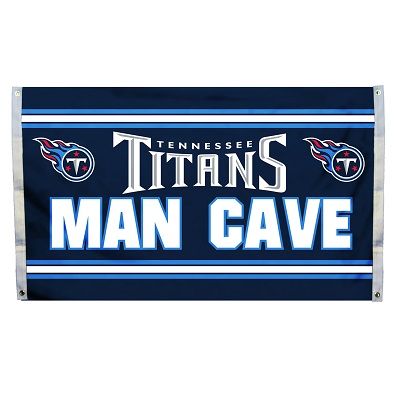 Tennessee Titans "Man Cave" 3' x 5' Banner Flag NFL Licensed