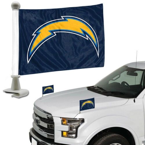 Los Angeles Chargers Team Logo Ambassador Car Flag Set NFL