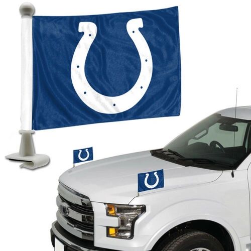 Indianapolis Colts Team Logo Ambassador Car Flag Set NFL