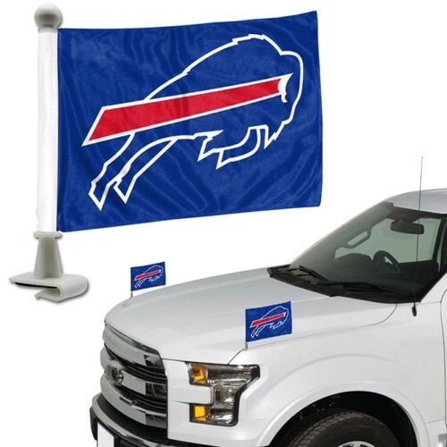 Buffalo Bills Team Logo Ambassador Car Flag Set NFL