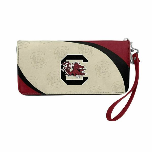 South Carolina Gamecocks Team Logo Women's Zip Organizer Wristlet Wallet NCAA