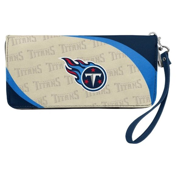 Tennessee Titans Logo Women's Zip Organizer Wristlet Wallet NFL