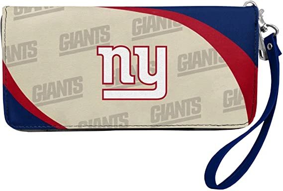 New York Giants Team Logo Women's Zip Organizer Wristlet Wallet NFL