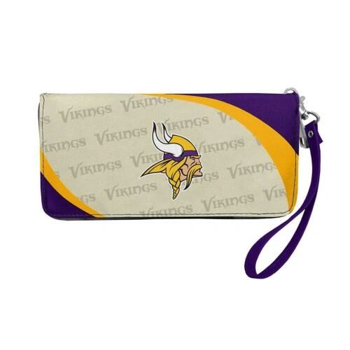Minnesota Vikings Team Logo Women's Zip Organizer Wristlet Wallet NFL