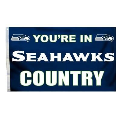 Seattle Seahawks You're In Country Banner Flag 3' x 5' NFL Licensed